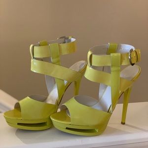 Bright Yellow high heels